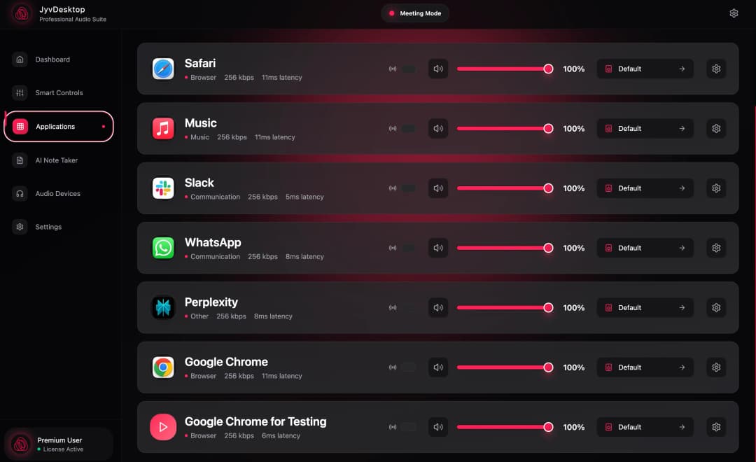 Jyv Desktop Volume Control Dashboard